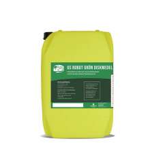 Gul plastdunk med produktnamnet GS Robot grn