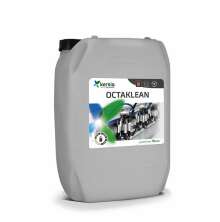 Gr plastdunk med produktnamnet Octaklean diskmedel