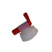 Bild p en tappkran med rd tapp