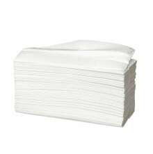 En trave med vita pappershanddukar