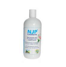 Vit flaska med text p NJP juverliniment