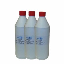 Bild p 3 vita flaskor med rd kork och text Mjukgrare 