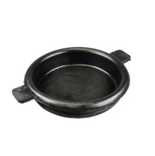 Svart gummilock med tv flrpar