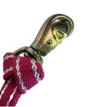 Krubbnde med kort karbinhake Rosa 25mm