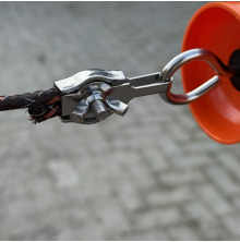 Sladdklmma med vingmutter 4-pack