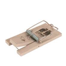 Klassisk trbaserad slagflla fr mss med metallbygel och fjder, modell Luna