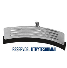 Reservdel utbytesgummi till halvrund galvaniserad gdselskrapa fr lantbruk och stallrengring.