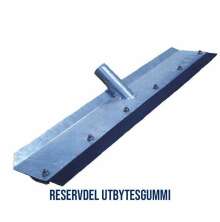 Reservdel utbytesgummi till gdselskrapa i galvaniserat stl fr rengring av stallgngar inom lantbruk