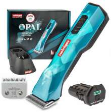 Heiniger Opal klippmaskin med batteri, laddstation och klipphuvud #10, professionell djurtrimmer fr hund, katt och boskap