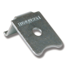 �ndbleck i f�rzinkat st�l f�r fixering av skena i Henderson system 290.