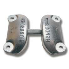 Henderson styrsko 128 i f�rzinkat j�rn med reglerbar centrumstyrning och stopp f�r tv�delade portar