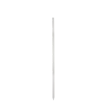 Vit stj�rnprofilstolpe 115 cm med slitsar f�r elst�ngsel