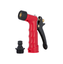 Spraypistol i m�ssing med metallhus, isolerat handtag och l�sbar avtryckare f�r kontinuerlig spolning. Levereras med snabbkoppling som passar Gardena-system.