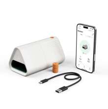 Goodnature musf�lla med appanslutning, laddkabel och bete � smart och automatisk musf�lla f�r hem och g�rd